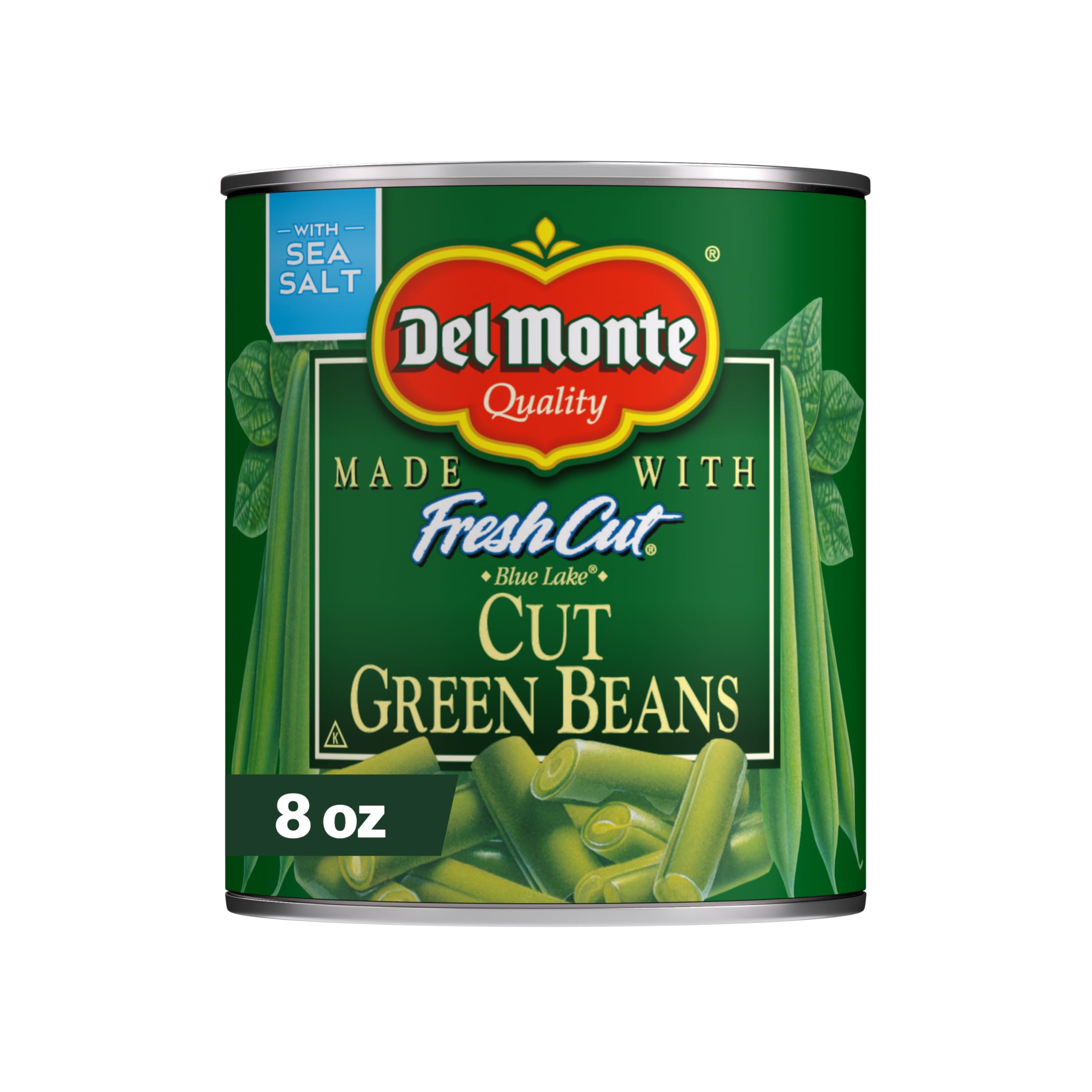 Del Monte Fresh Cut Blue Lake Cut Green Beans, 8 oz. Can, Canned Vegetables