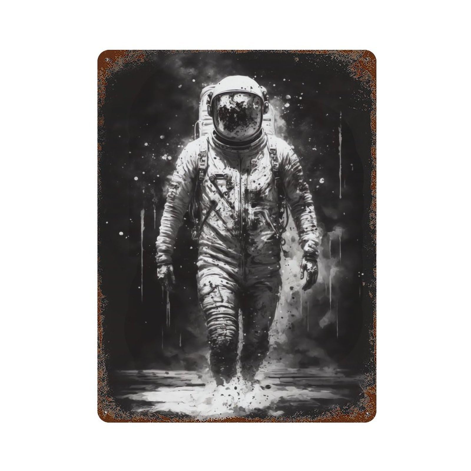 In The Shadow of The Stars Decorative Tin Sign 15.7"x11.8", Rustic Home Decor for Garage, Pub Or Kitchen