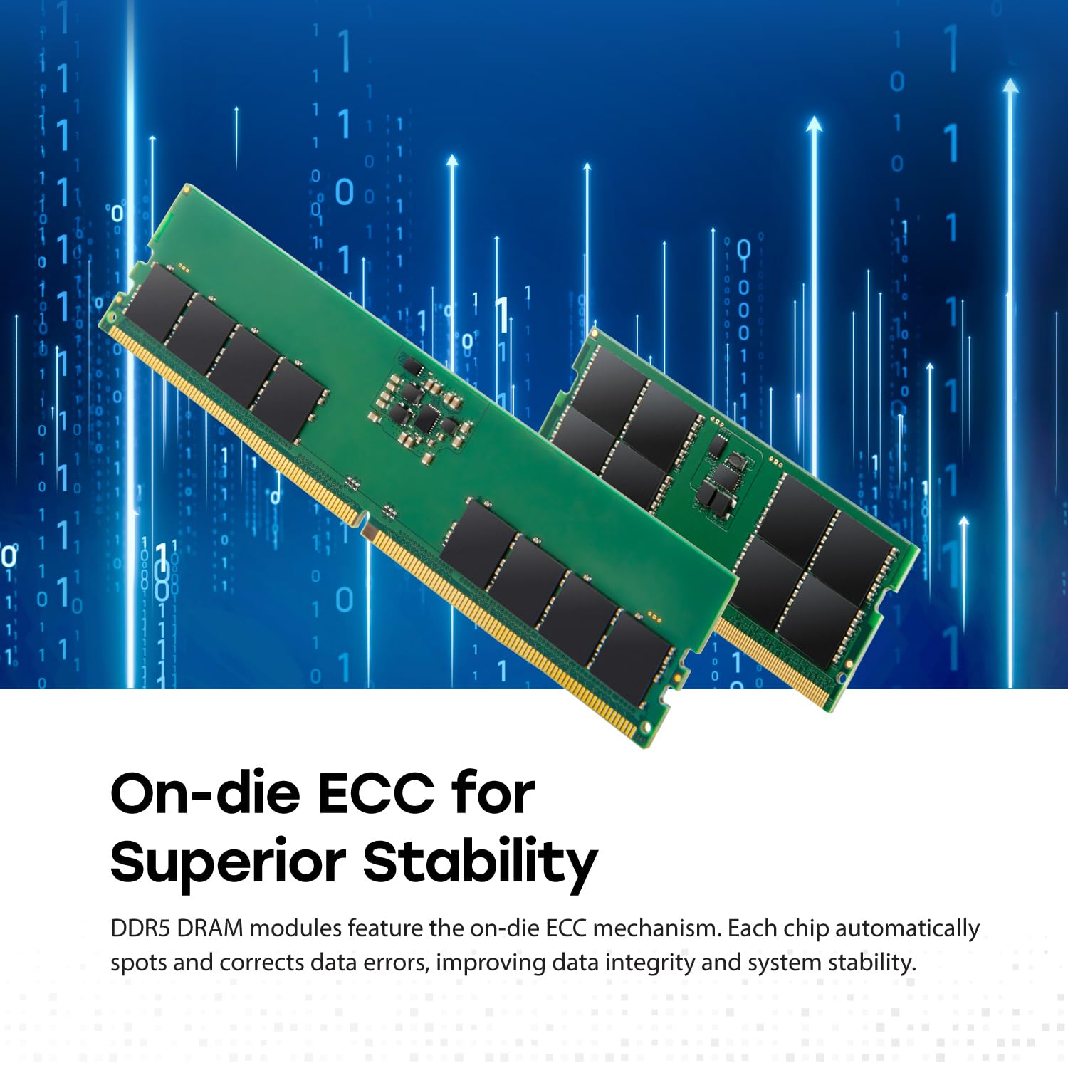 Transcend 8Go JM DDR5 4800 U-DIMM 1Rx16 8Go JM DDR5 4800 U-DIMM 1Rx16 1Gx16 CL40 1,1 V