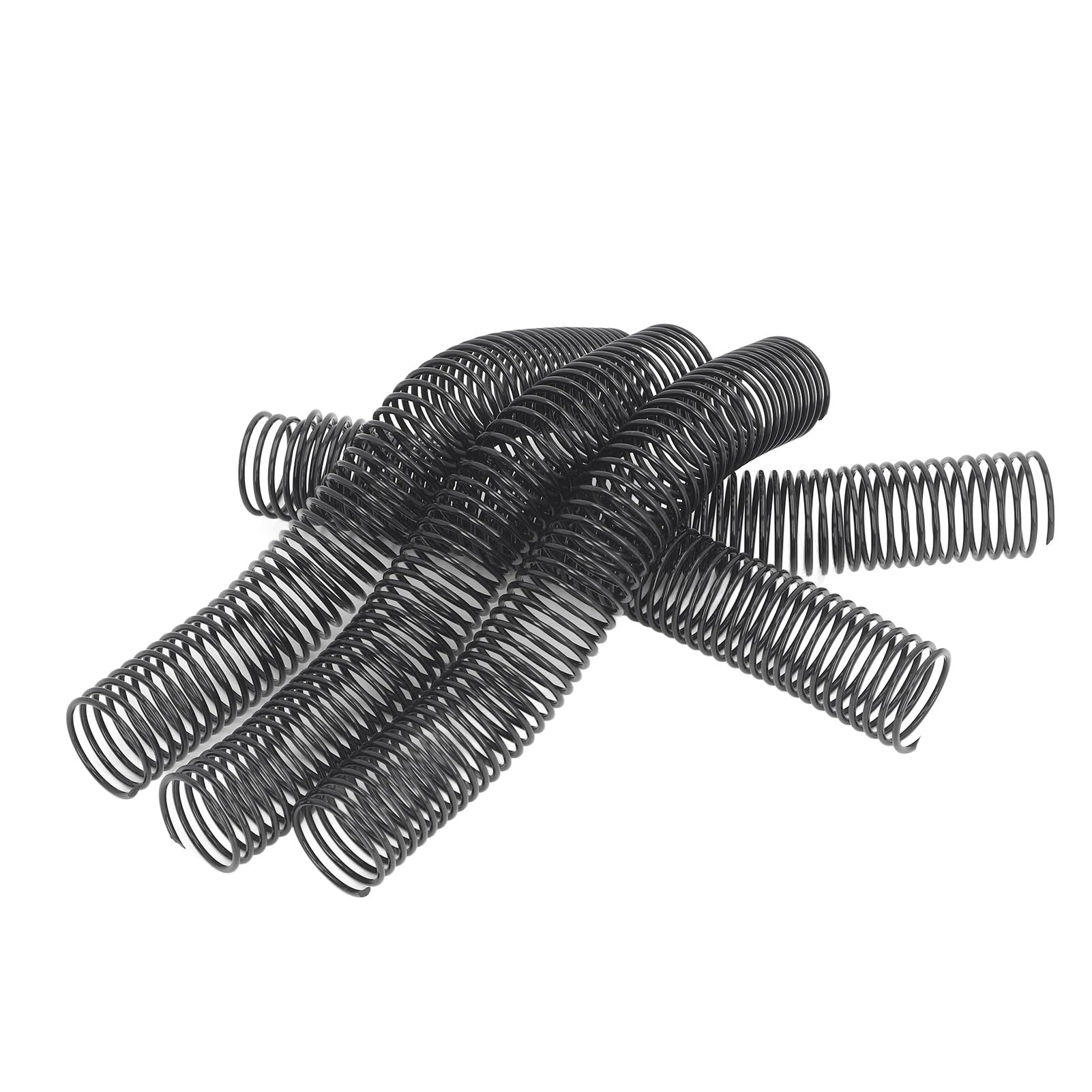 Espiral De Encuadernación, Bobinas De Encuadernación En Espiral De Plástico, Espiral De Encuadernación De 38 Mm De Diámetro 48 Vueltas Paso 4:1 Y Capacidad Para 310 Hojas Para Papel A4 (18Pcs)