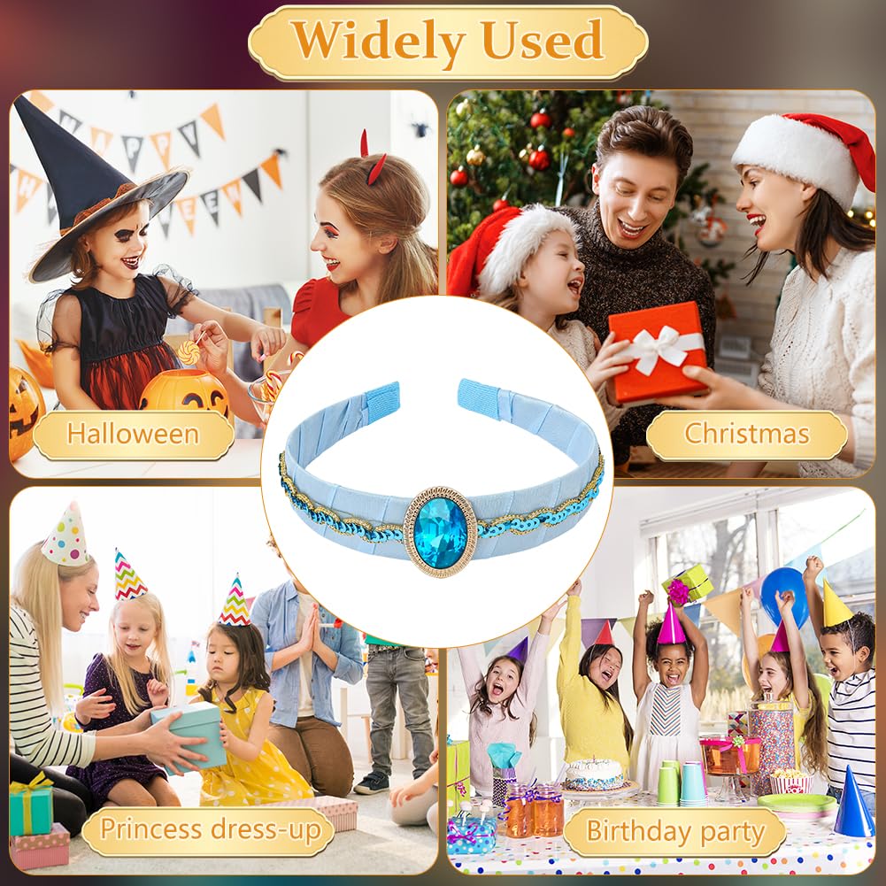 Aomig Księżniczka Aladdin zestaw opasek na czoło i akcesoria, 3 sztuki, arabska kostium i naszyjnik, kolczyki, jaśmin, na karnawał