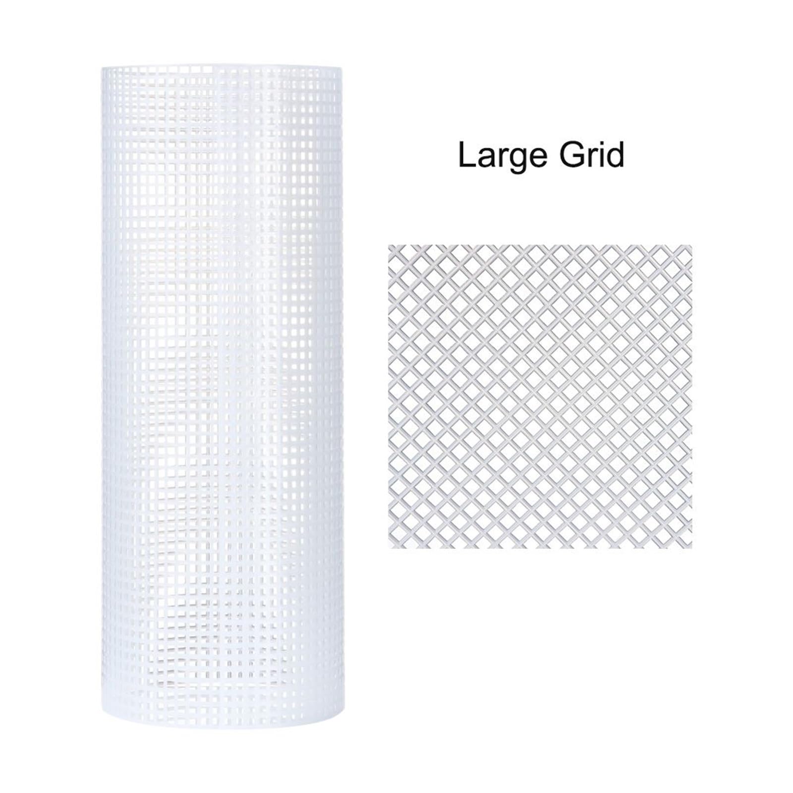 Plastikowe płótno do haftu igłowego, Plastikowa tkanina siatkowa Materiały do ​​rękodzieła DIY Wielokolorowe 2 rozmiary siatki(Large Grid)