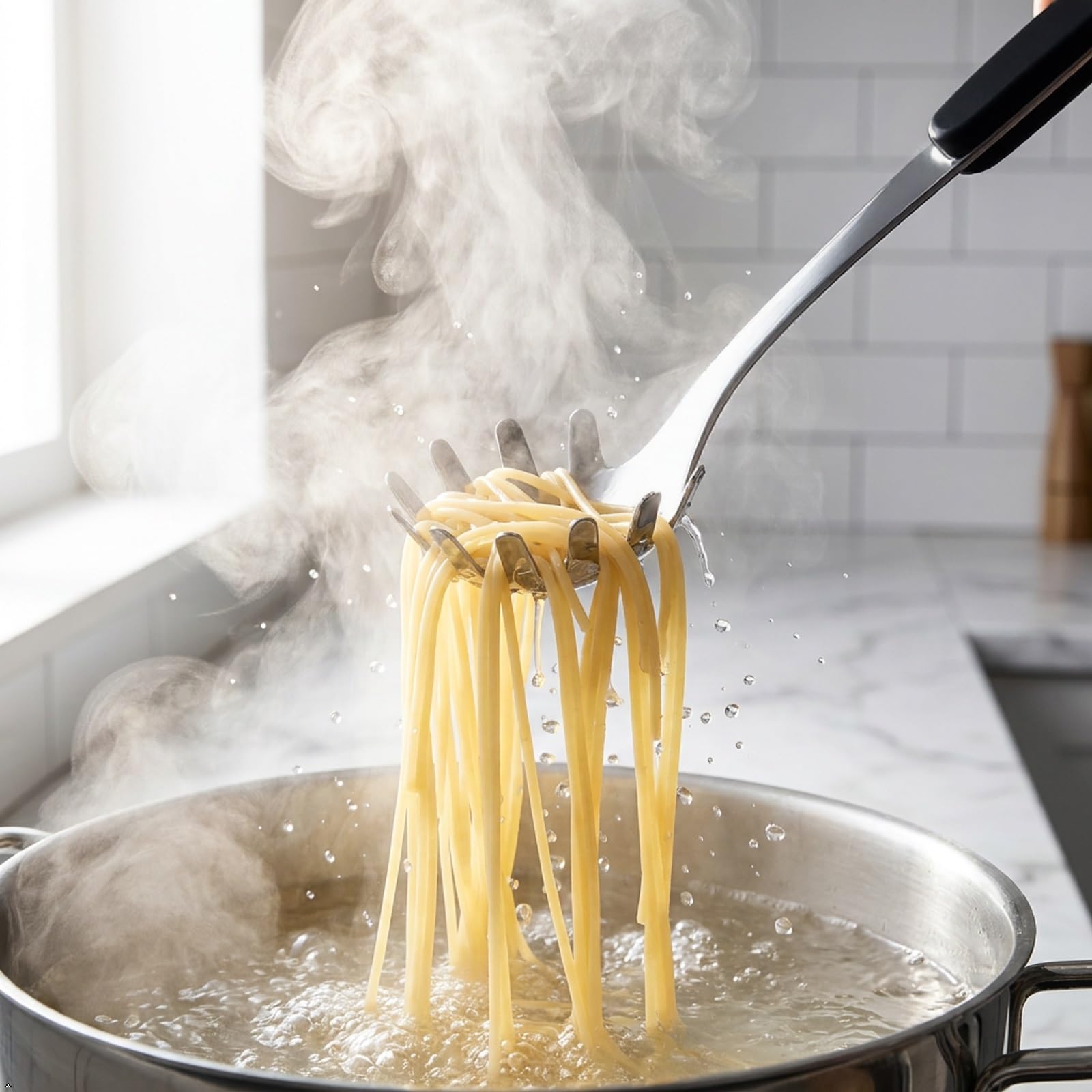 Teyyvn Ustensiles de cuisine en acier inoxydable 8 pièces