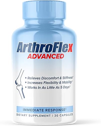 Suplemento articular ArthroFlex Advanced Joint Support Suplemento para hombres y mujeres con curcumina de cúrcuma, extracto de boswellia serrata y