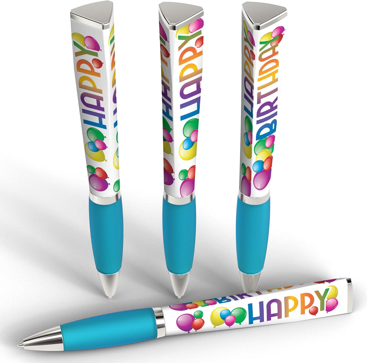 Happy Birthday 3 sided pens Ad Pen Collection (25 pack