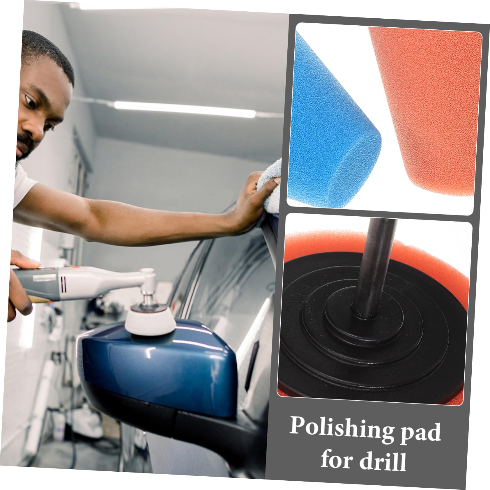 Gatuida 10pièces De Polissage Éponge Pour Perceuse Accessoires De Détail Pour Roues De Voiture Polisseur De Jantes Professionnel Adapté Aux Besoins De Rénovation Automobiles