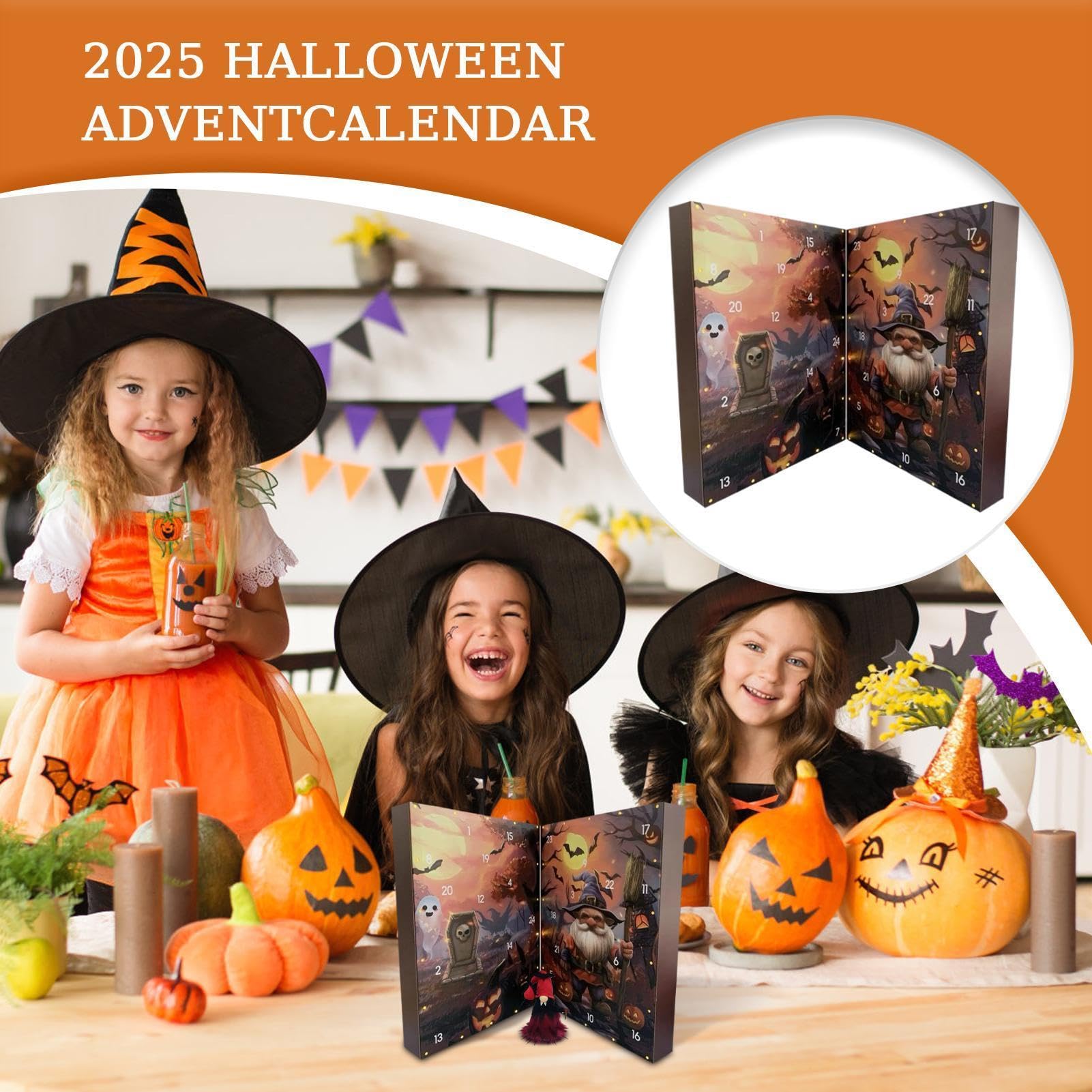 Calendario Cuenta Atrás Halloween 24 Días Figuras Coleccionables De Y | Decoración De Estante Juguetes Góticos Niños Para Adultos Y Niños Entrada Repisa Armario Vitrina