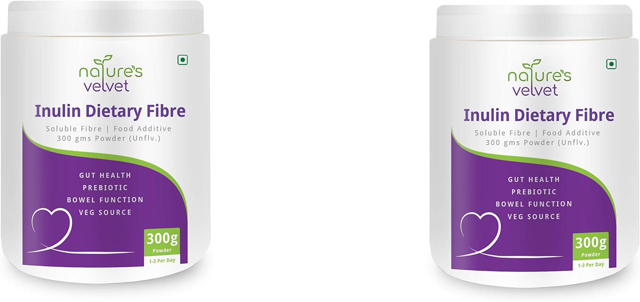 Nature's Velvet Inulin Powder 300grams For Digestive Health (1+1)