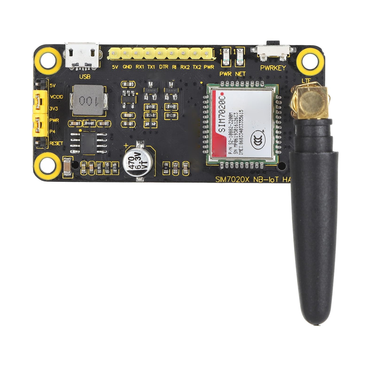 Bewinner Placa de Expansión NB IoT, Soporte Multiprotocolo, Interfaz de Control UART, Interfaz USB, Módulo NB IoT de Interfaz USB para RasPi