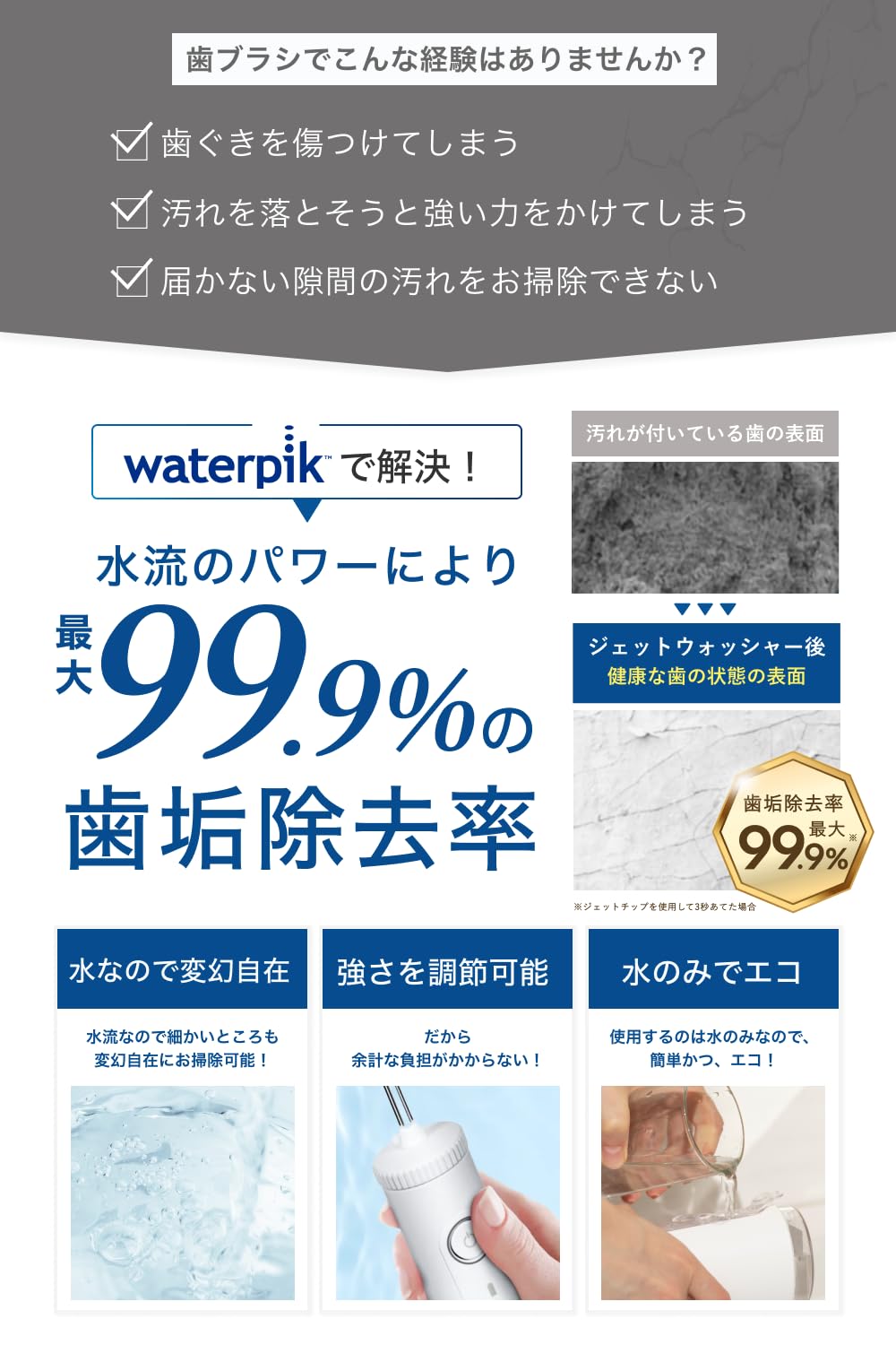 Amazon.co.jp: Waterpik ウォーターピック コードレスセレクト WF-10