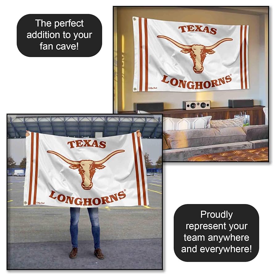 Amazon.com : Texas Longhorns Vintage Retro Throwback 3x5