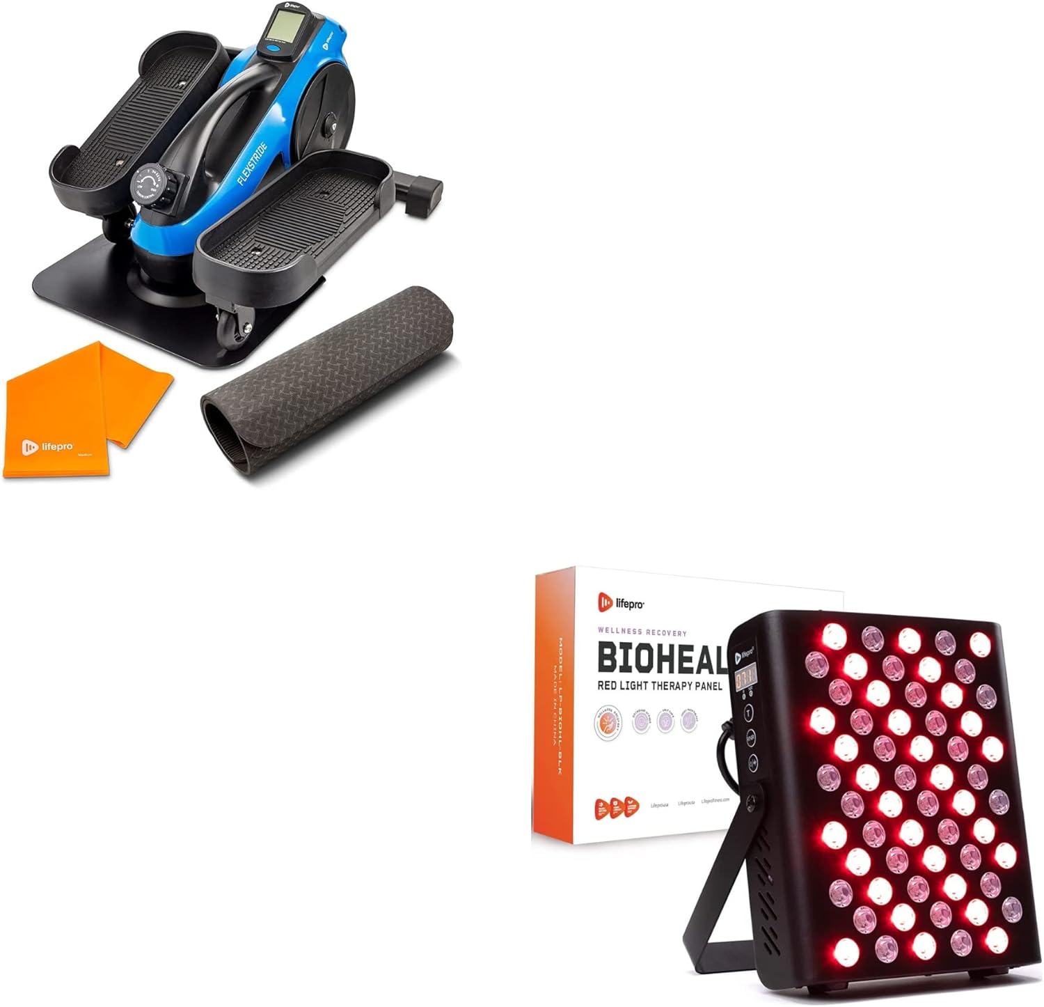 LifePro Under Desk Elliptical & Infrared Light Therapy
