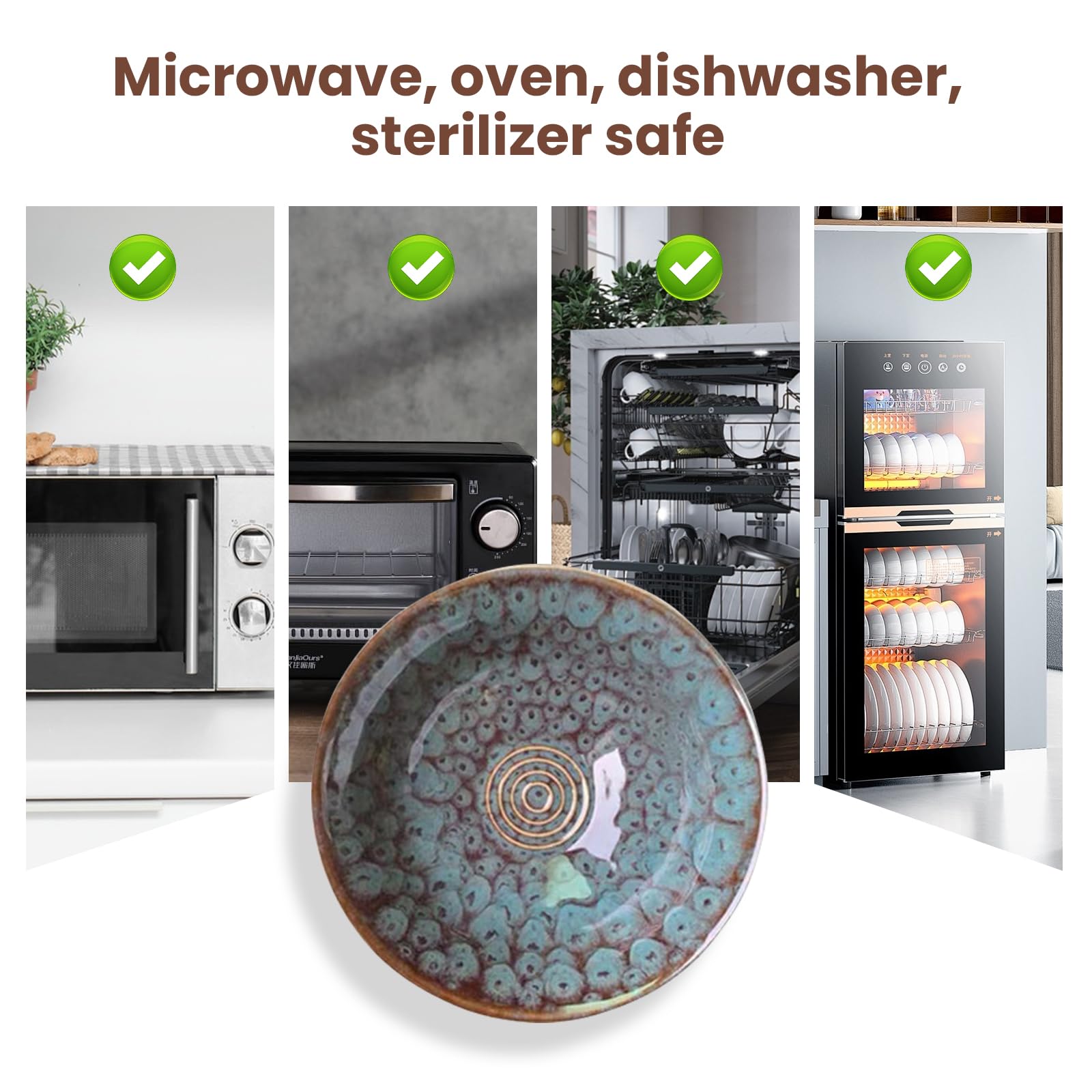 Zestaw 2 ceramicznych misek ramen z pałeczkami widelec i łyżka 1200 ml zestaw misek na zupę i makaron do kuchenki mikrofalowej bezpieczny makaron przekąski i salaterki wzór pawia ogon