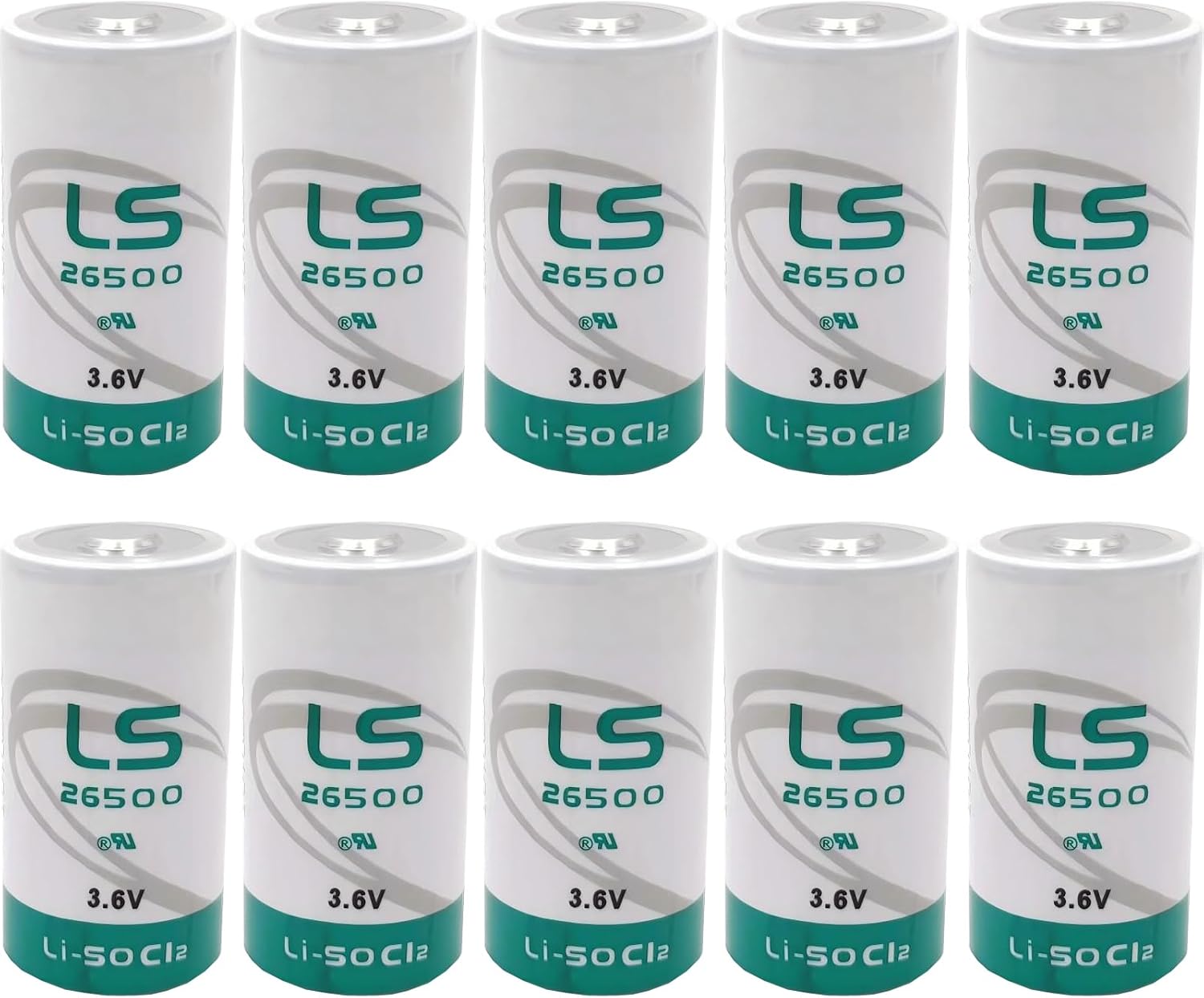 10 PCS LS26500 Battery 3.6V C Size Lithium Thionyl Chloride Battery Replace for LS 26500 LSH14 ER26500 Battery