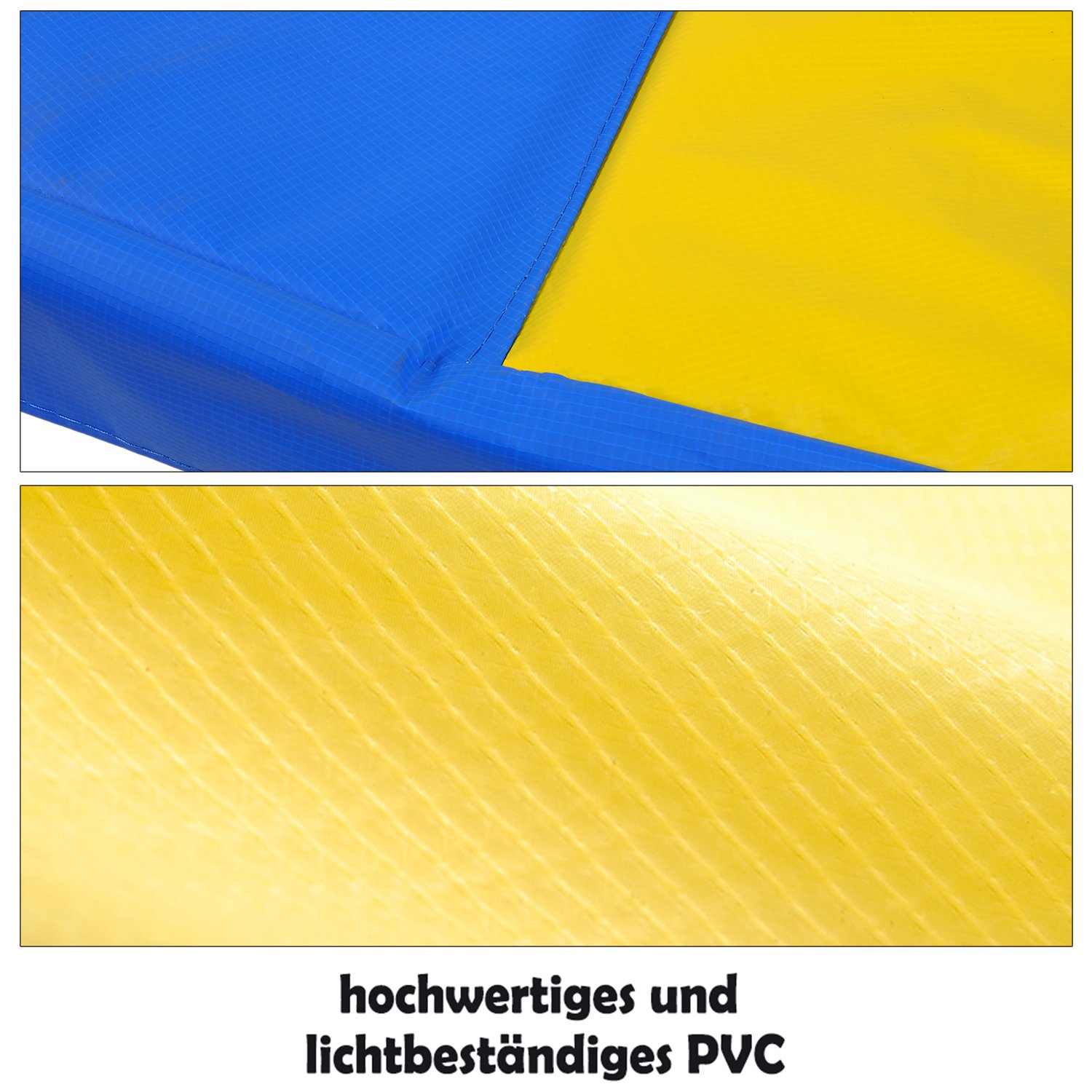 Cuscino di Protezione del Trampolino Ø 244 305 366 396 397 400 426 427 cm, Copertura del Bordo del Trampolino Elastico, Cuscino di Sicurezza di Sostituzione, 100% Resistente ai Raggi UV, Antistrappo