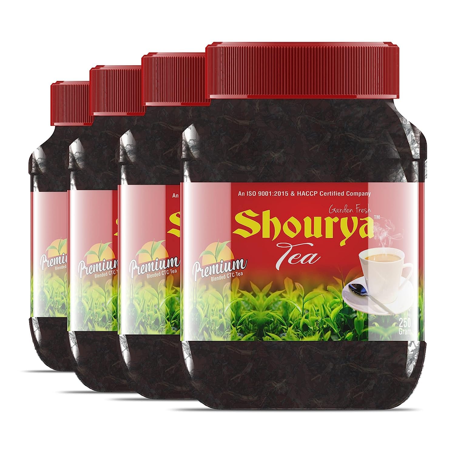Surajmukhi Tea Shourya CTC Black Tea Jar - 250g (Pack of 4)| Natural & Pure CTC Black Tea| Garden Fresh CTC Chai |Milk Based CTC Tea (B0CCHSN582) Amazon Price History, Amazon Price Tracker