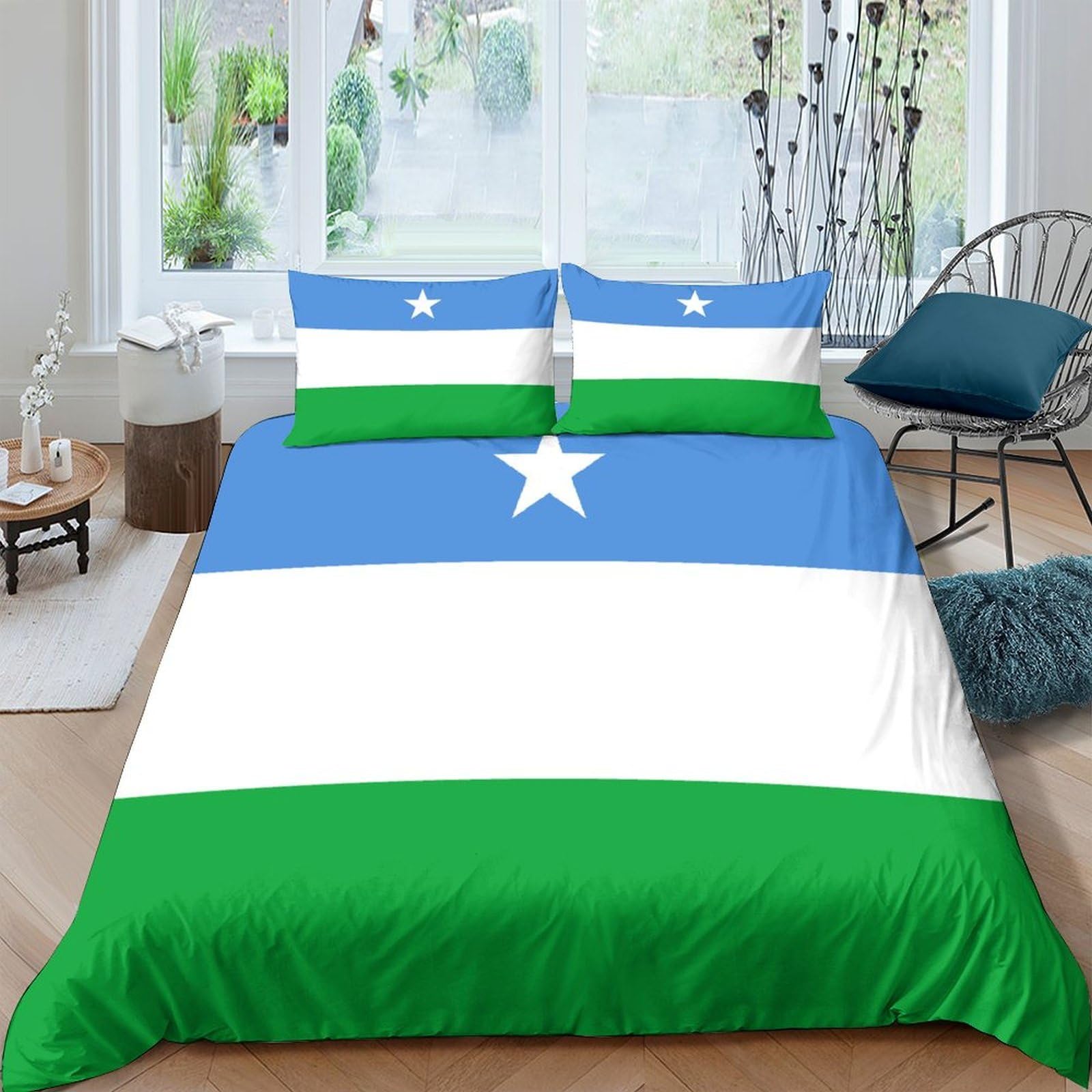 Ensemble de literie 3D Puntland microfibre respirante et super douce 135x200