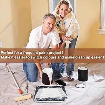 Paint Tray Liners 20Pcs Disposable 18 Inch S Paint Pan Liners Plastic Paint Tray Liner Bag Covers Large Paint Paint Roller Tray Liner