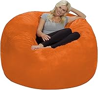 Vista 34 de Chill Sack Funda para silla puf, 5 pies, Ultrafur - Carbón