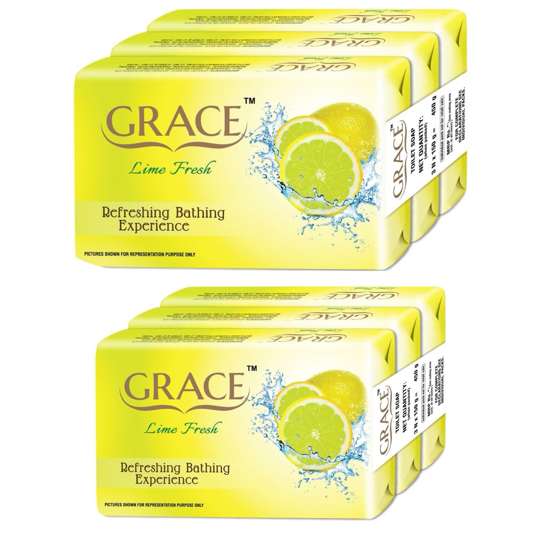 Generic Lime Fresh Beauty Soap (pack of 2)- (3x150 g)-image-32