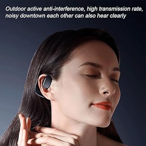 Miniatura 3 de EZGHAR Auriculares Bluetooth para colgar en la oreja, auriculares Bluetooth inalámbricos para colgar, auriculares no intrauditivos con micrófono,