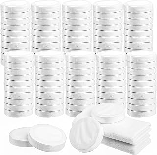 Jucoan 100 Pack Compressed Towles Tablet, 12 x 16 Inch Large Soft Compressed Towel Magic Towel, Portable Disposable Coin Tissue Toilet Paper Tablets Face Washcloths for Camping Travel Outdoor Sports