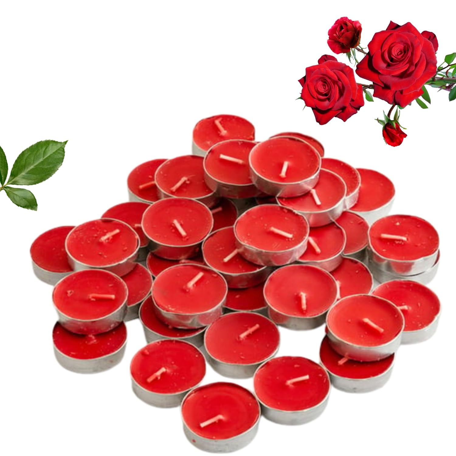 1.5-2 Hrs Burning Red Unscented Tealight Candles Pack of 50 Candle (Red, Pack of 50) (B0DJGKFFY8) Amazon Price History, Amazon Price Tracker