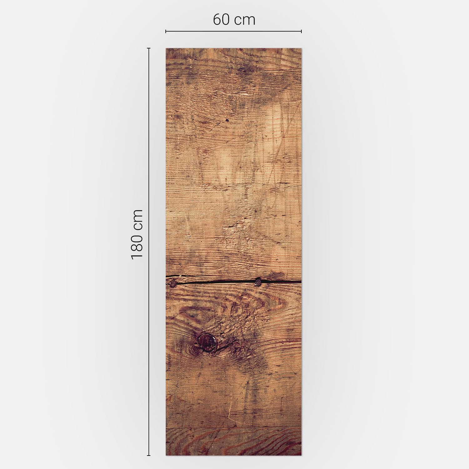 Aufkleber für den Kühlschrank 60x180 cm in vielen Designs Dekoration Selbstklebend Schutz vor Beschädigungen Kühlschrankfolie Matt Dekorfolie für Küche - Holzbrettstruktur