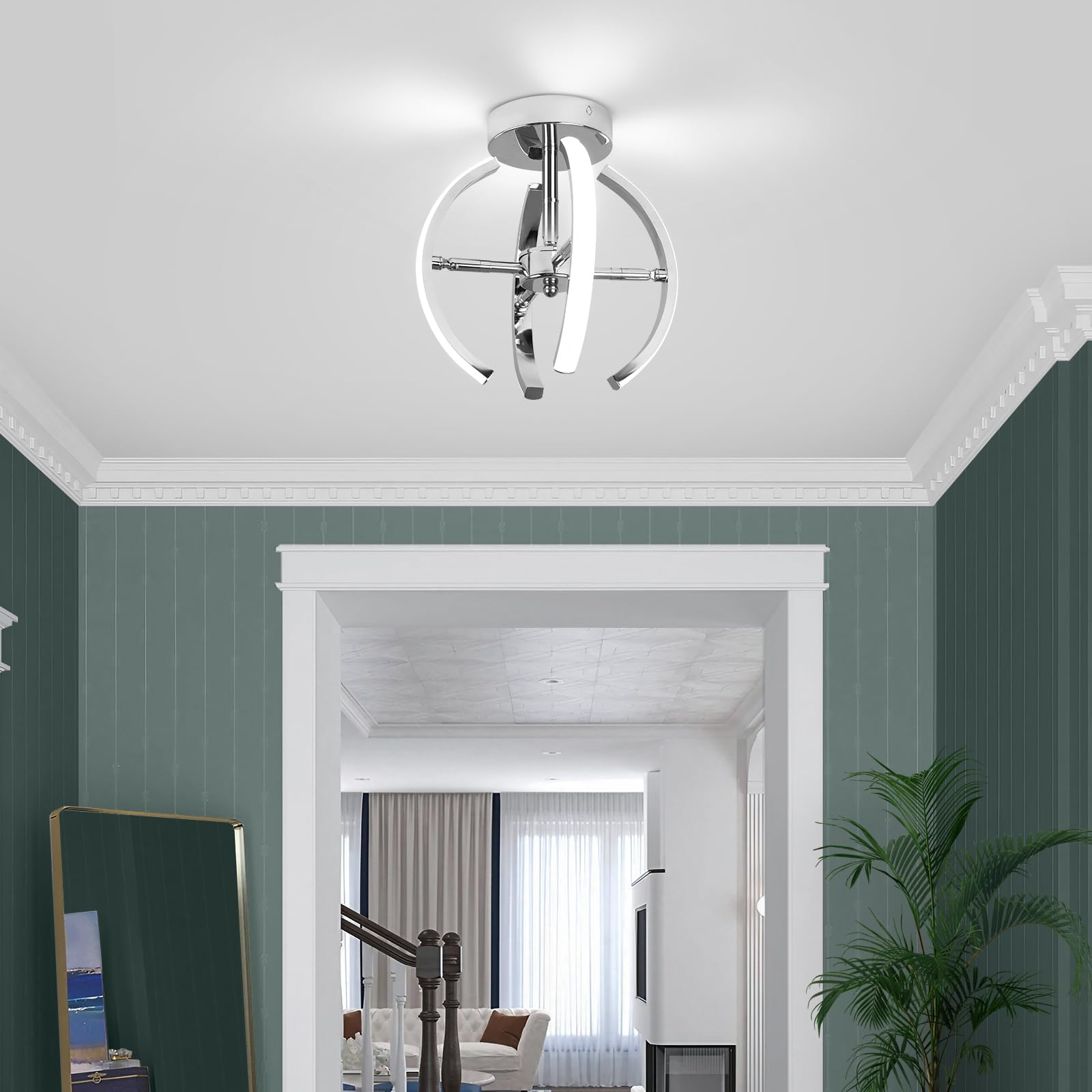 Guang Shuo Led Deckenleuchte Dimmbar L140cm, Wohnzimmerlampe