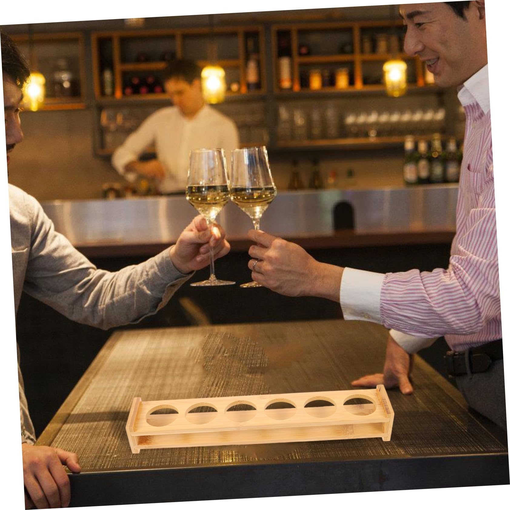 Portabicchieri da Vino Portabicchiere Cocktail Bar Ristorante Supporto Espositivo per Bicchieri Vino e Cocktail Organizer da per Bicchieri