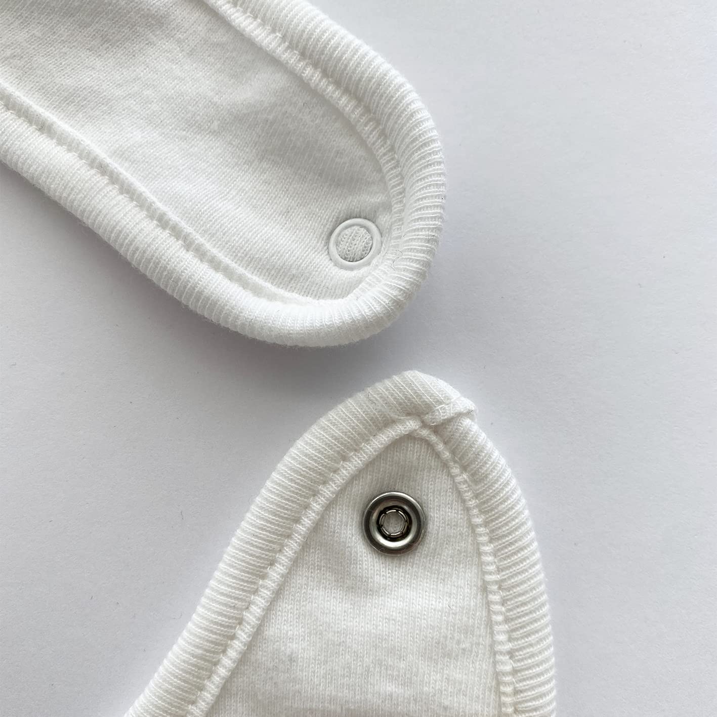 Bavaglino Personalizzato 100% Cotone Organico Certificato 34x23 Bianco