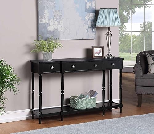 Miniatura 2 de Convenience Concepts Cheyenne - Mesa consola, color negro