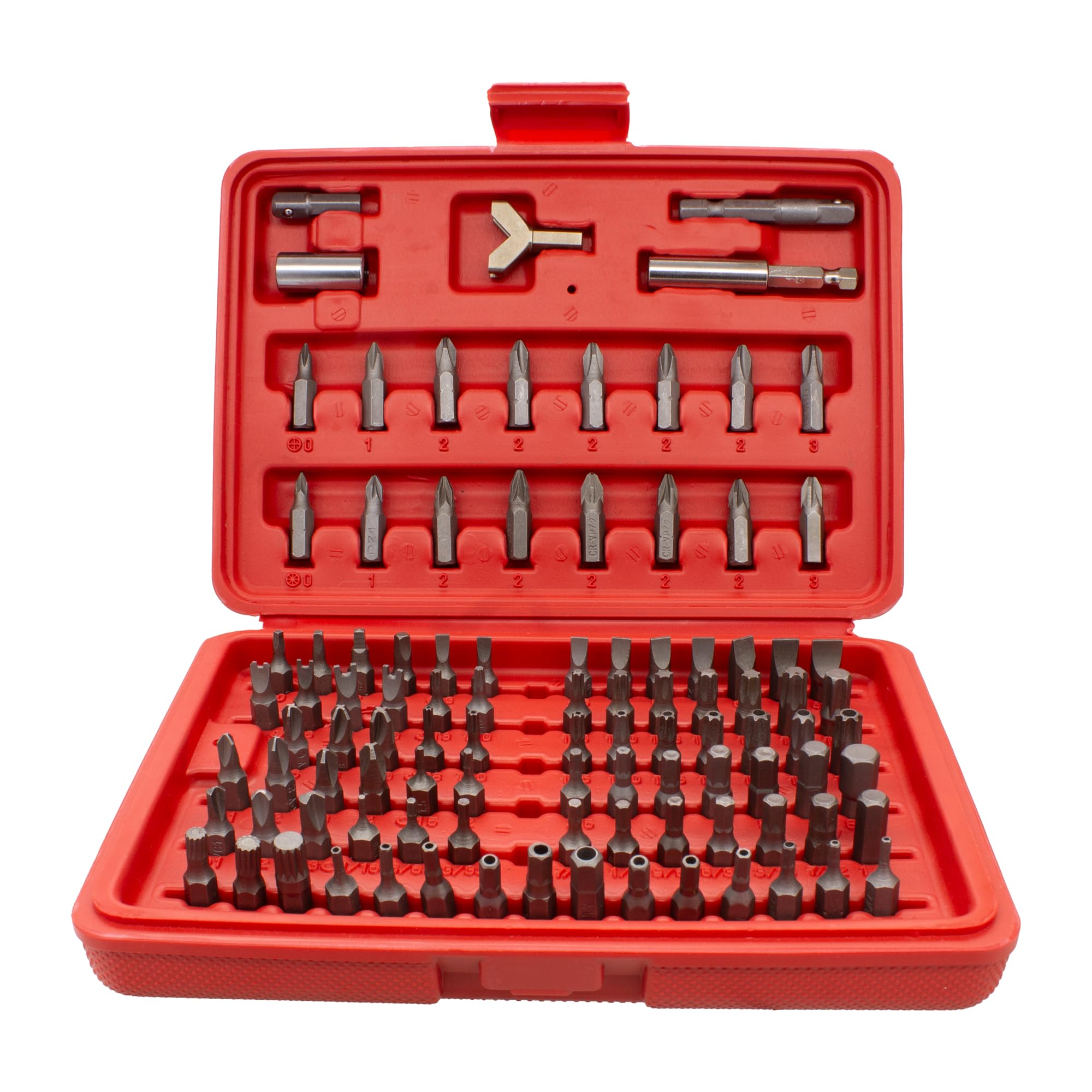 TJR Juego de 100 destornilladores con puntas magnéticas: destornilladores de precisión y estándar, kit de herramientas de reparación profesional para electrónica, hogar, reloj, gafas y proyectos de