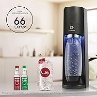 Vista 4 de SodaStream - E-TERRA - Máquina de soda PAQUETE DE VALOR 3 niveles automáticos de carbonatación Incluye 2 cilindros de CO2, 3 botellas aptas