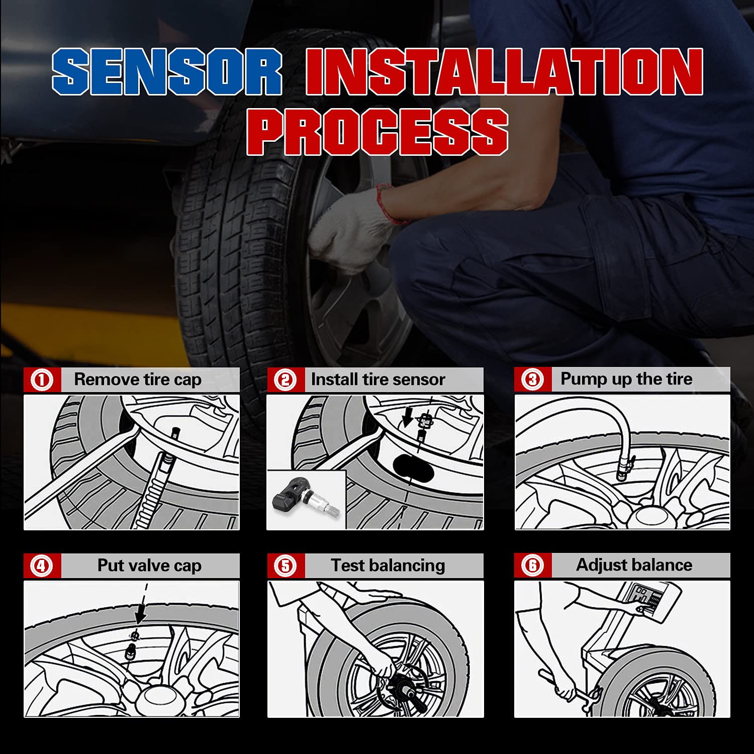 LAUNCH LTR-01 Sistema de Control de la Presión de Neumáticos de Frecuencia Dual Programada de RF Sensor TPMS, Herramienta de Programación TPMS