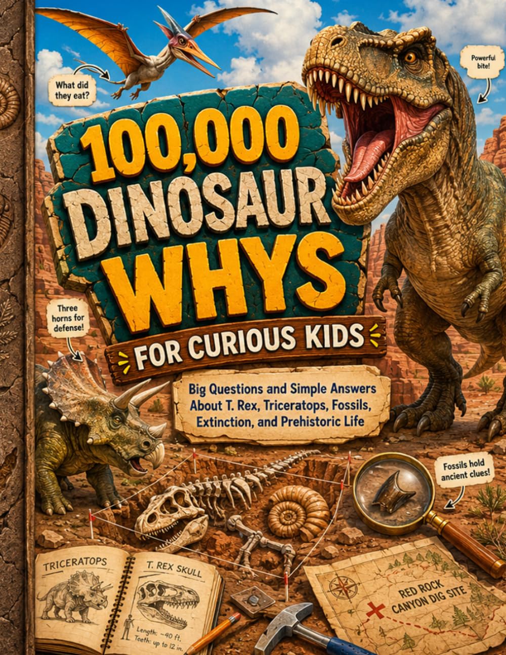 100,000 Dinosaur Whys for Curious Kids: Big Questions and Simple Answers About Dinosaurs, Fossils, and Prehistoric Life