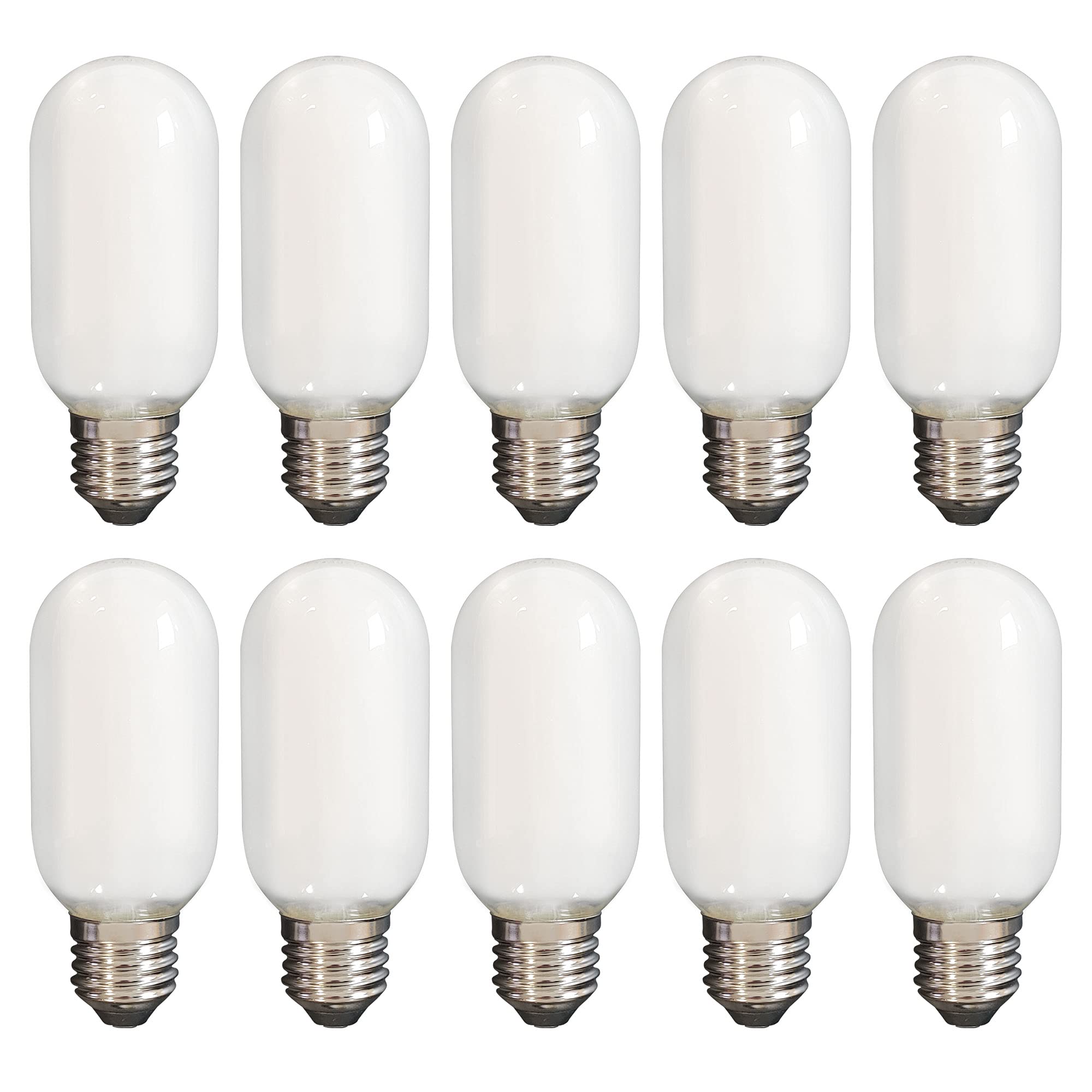 Maxkomfort LED Leuchtmittel E27 10W T45 Matt Filament - 10er Sets (10 Watt Matt, Neutralweiß)