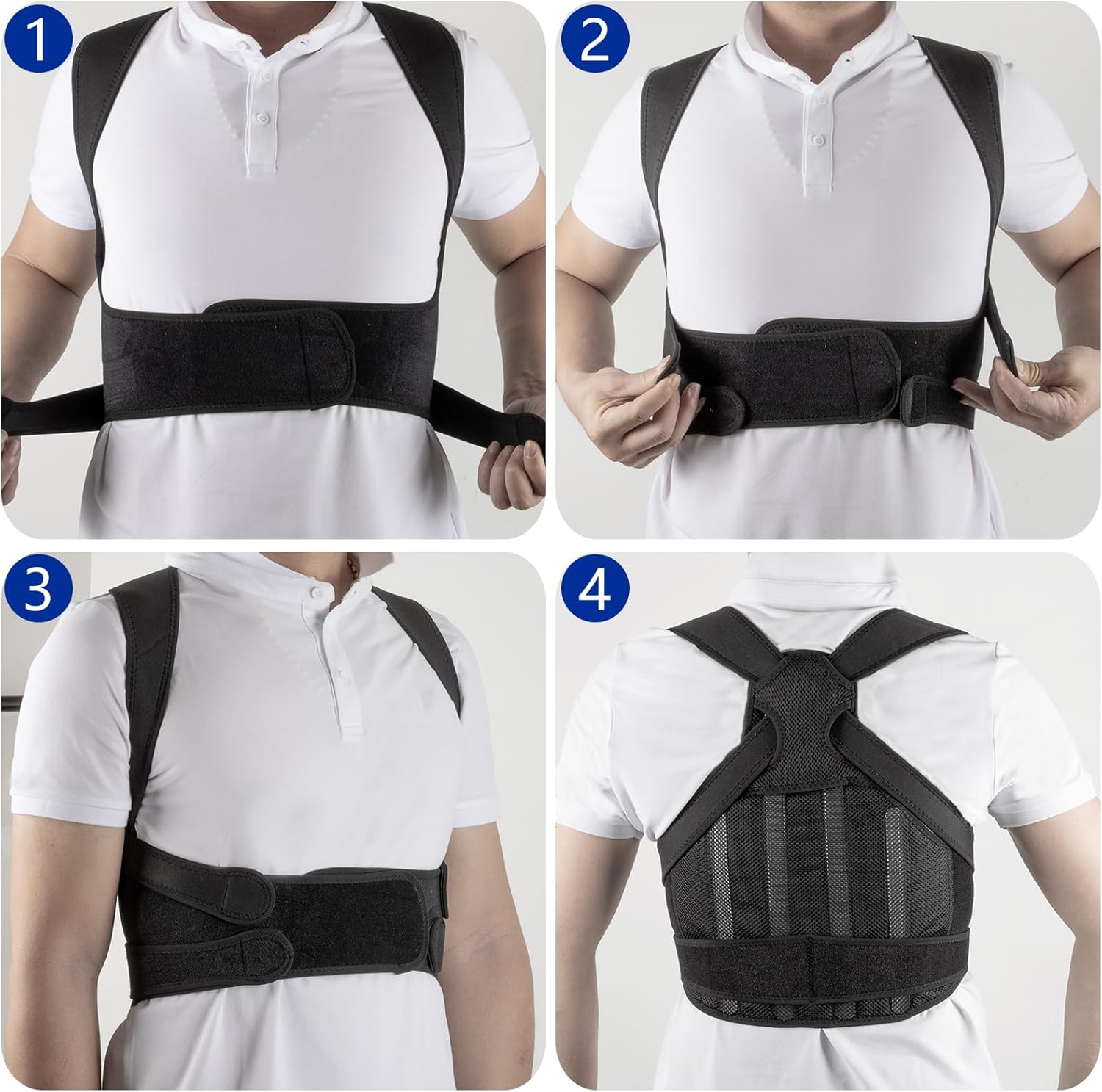 Posture Corrector and Back Brace for Women and Men, Adjustable and Breathable Shoulder Straightener, Spine Corrector and Support, Providing Pain Relief from Waist, Back, Neck and Shoulder (Large) - Image 6