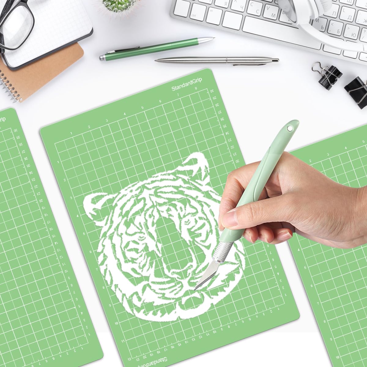 Cricut Joy Xtra tappetini da taglio StandardGrip 6 pezzi 21,5x30,5 cm autoadesivi