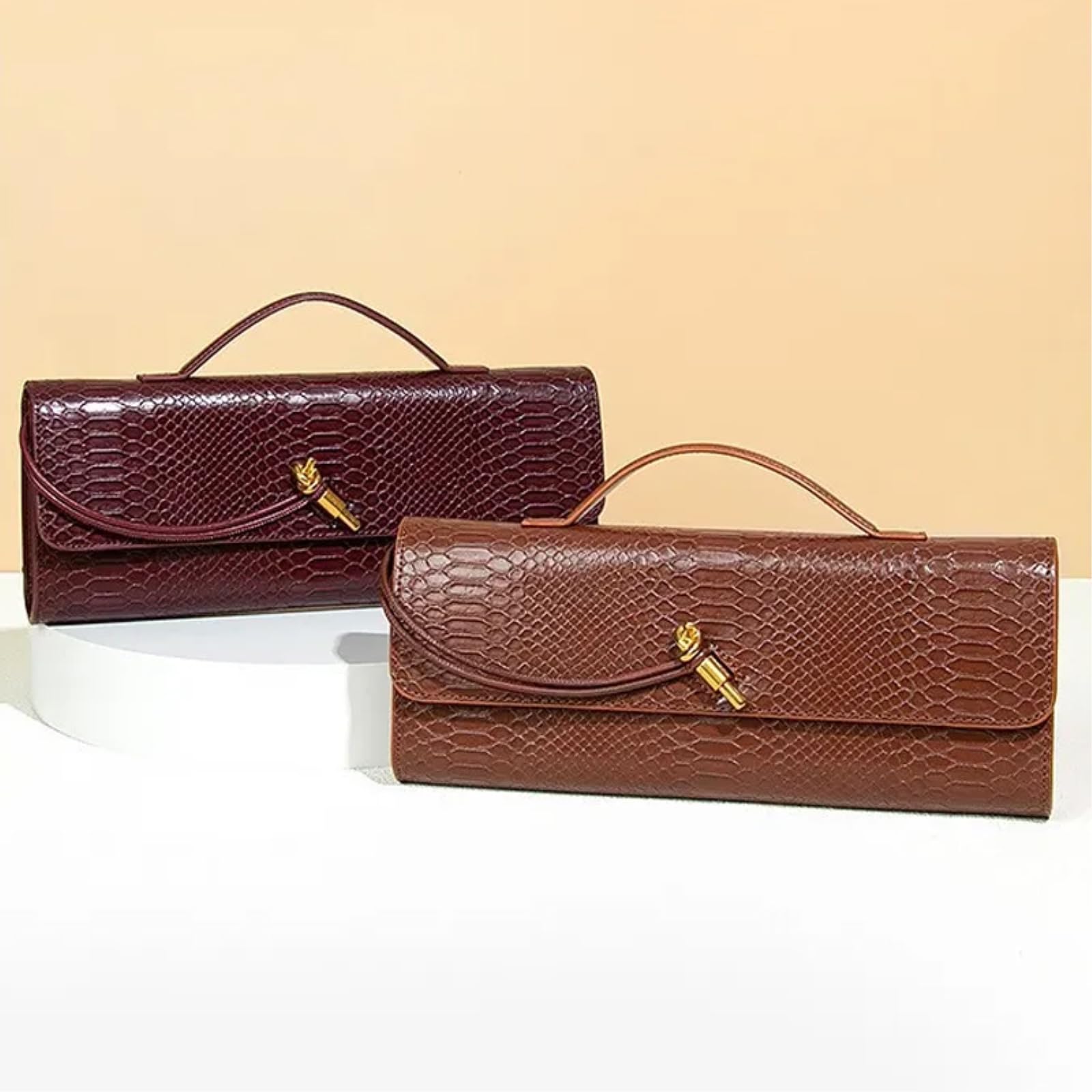 Torba crossbody z górnym uchwytem dla kobiet torebka wieczorowa długa torebka ze wzorem PU torby na ramię modne stroje