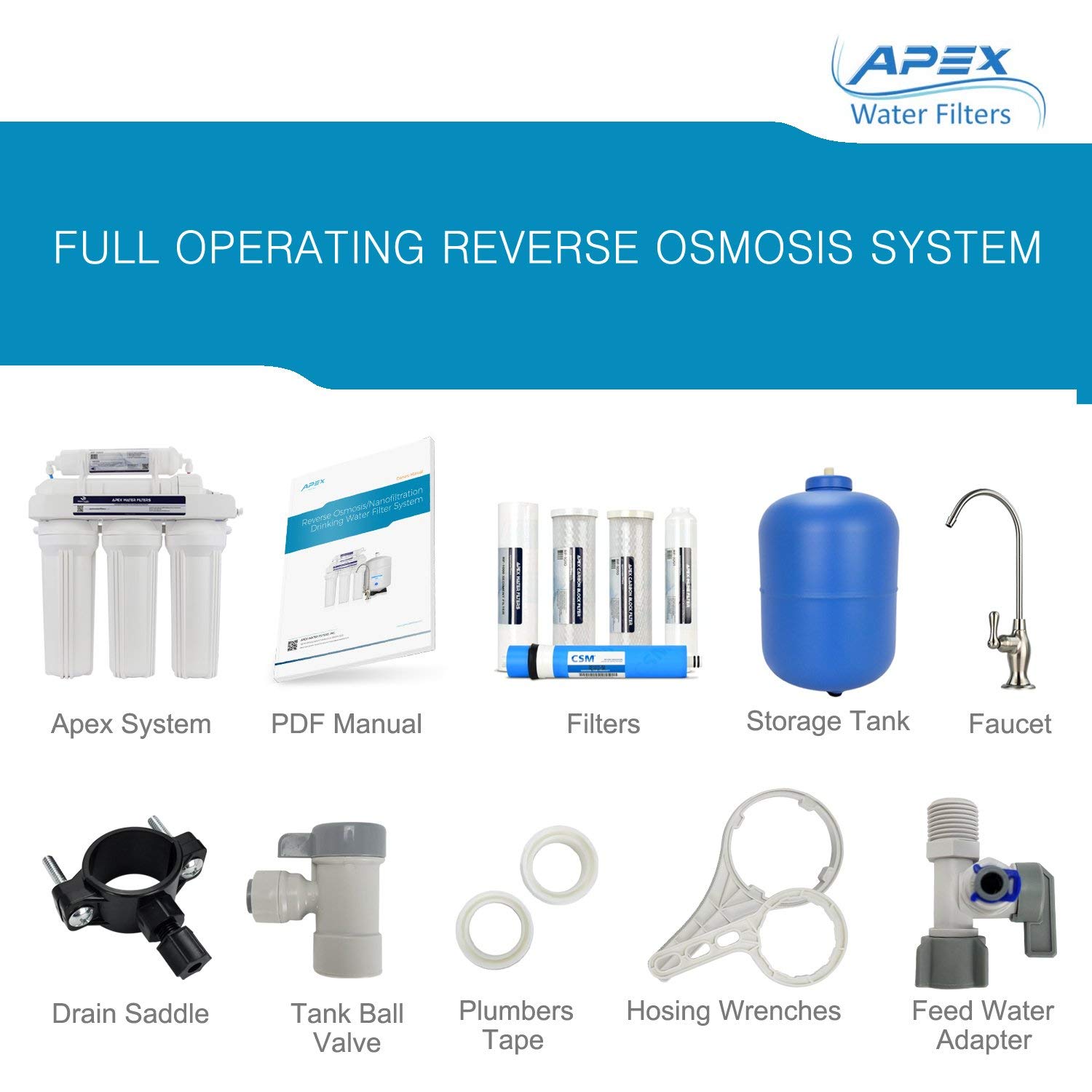 Super Cheap 🛒 Apex MR-5050 5-Stage Reverse Osmosis Water Filtration System - Super Advanced Water Purification System - Provide Safe Healthy Contamination-free Purified Drinking Water | 50 GPD Flash Sale Apex MR-5050 5-Stage Reverse Osmosis Water Filtration System - Super Advanced Water Purification System - Provide Safe Healthy Contamination-free Purified Drinking Water | 50 GPD