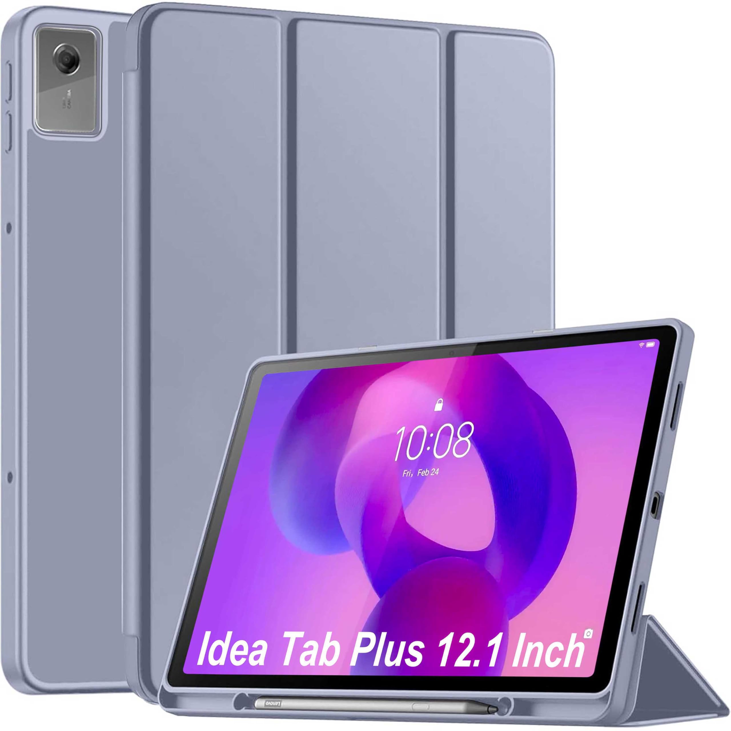 ProElite Cover for Lenovo Idea Tab Plus 12.1 inch 2025 case Cover, Soft Flexible Flip Case Cover for Lenovo Idea Tab Plus 12.1 inch 2025 [Recoil Series] - Lavender-image-33