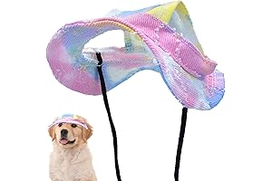 Adjustable Heart-to-Tail Dog Hat with Ear Holes