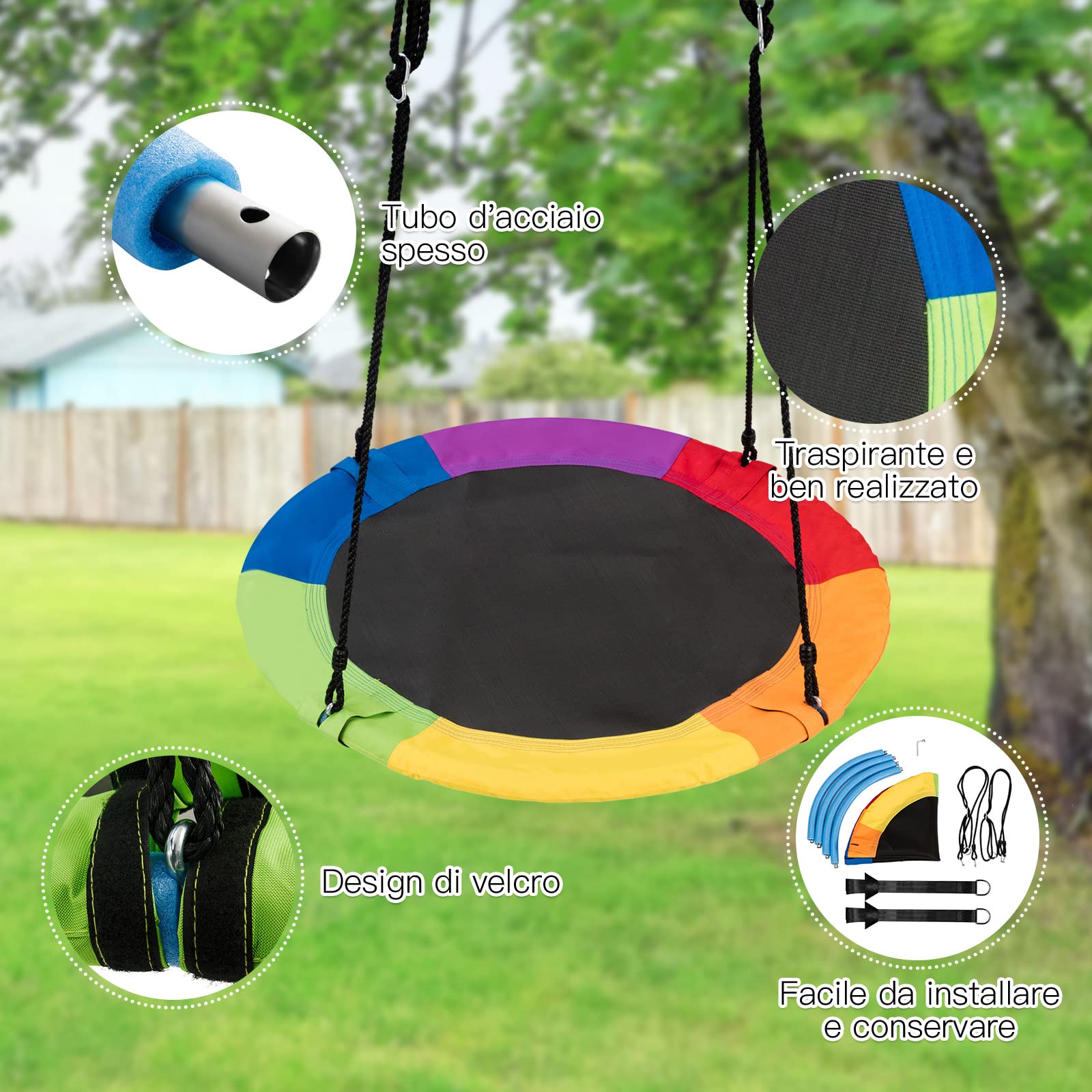 AIYAPLAY Struttura Di Equilibrio Per Bambini, Interattivo E Antiscivolo Plastica Variegato~20bvvii8a7g01