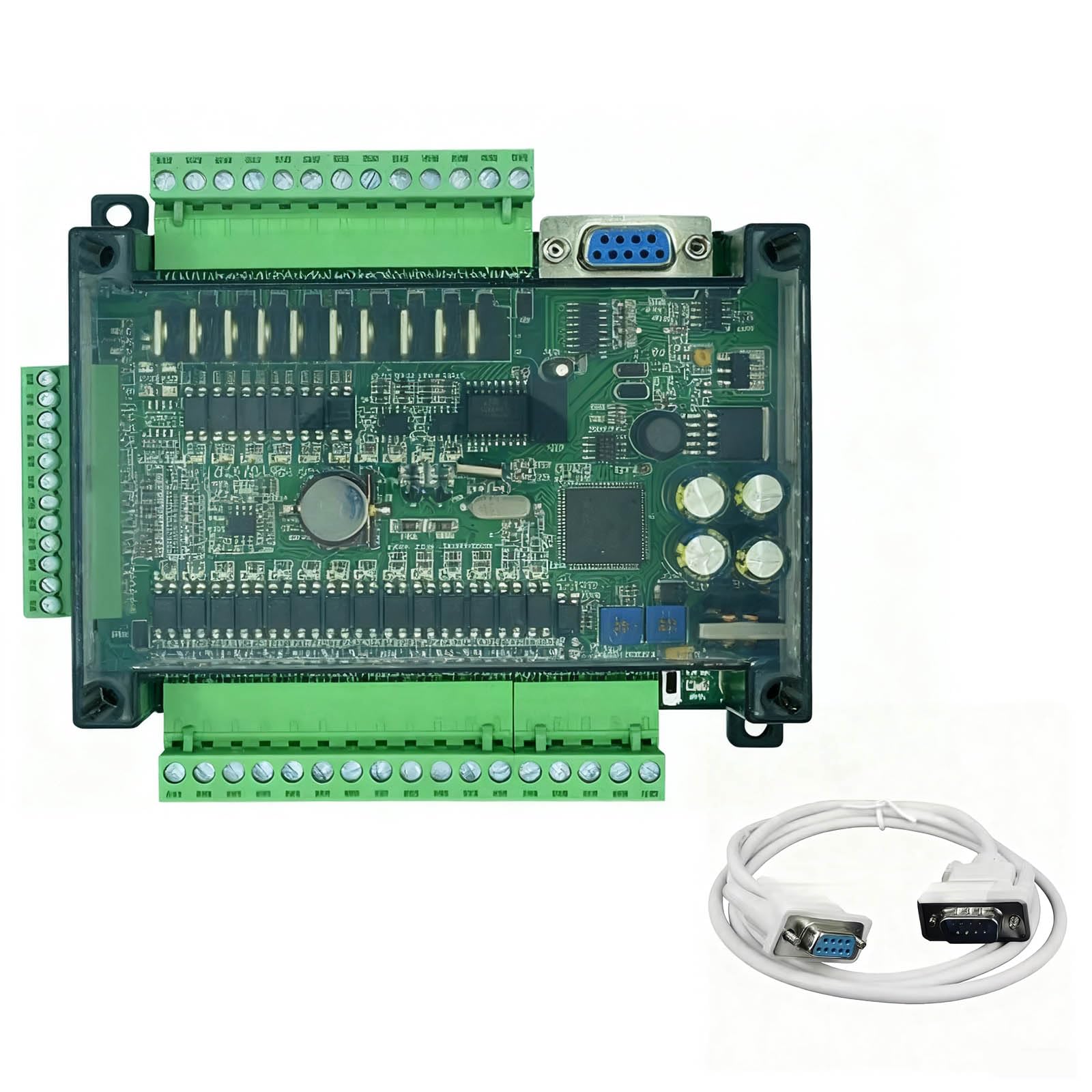 Leistungsstarke SPS-Steuerplatine FX3U 24MT 14 Eingänge 10 Transistoren Ausgang Industrielle MCUs AntiInterferenz-Transistoren Ausgang Industrielle MCUs AntiInterferenz