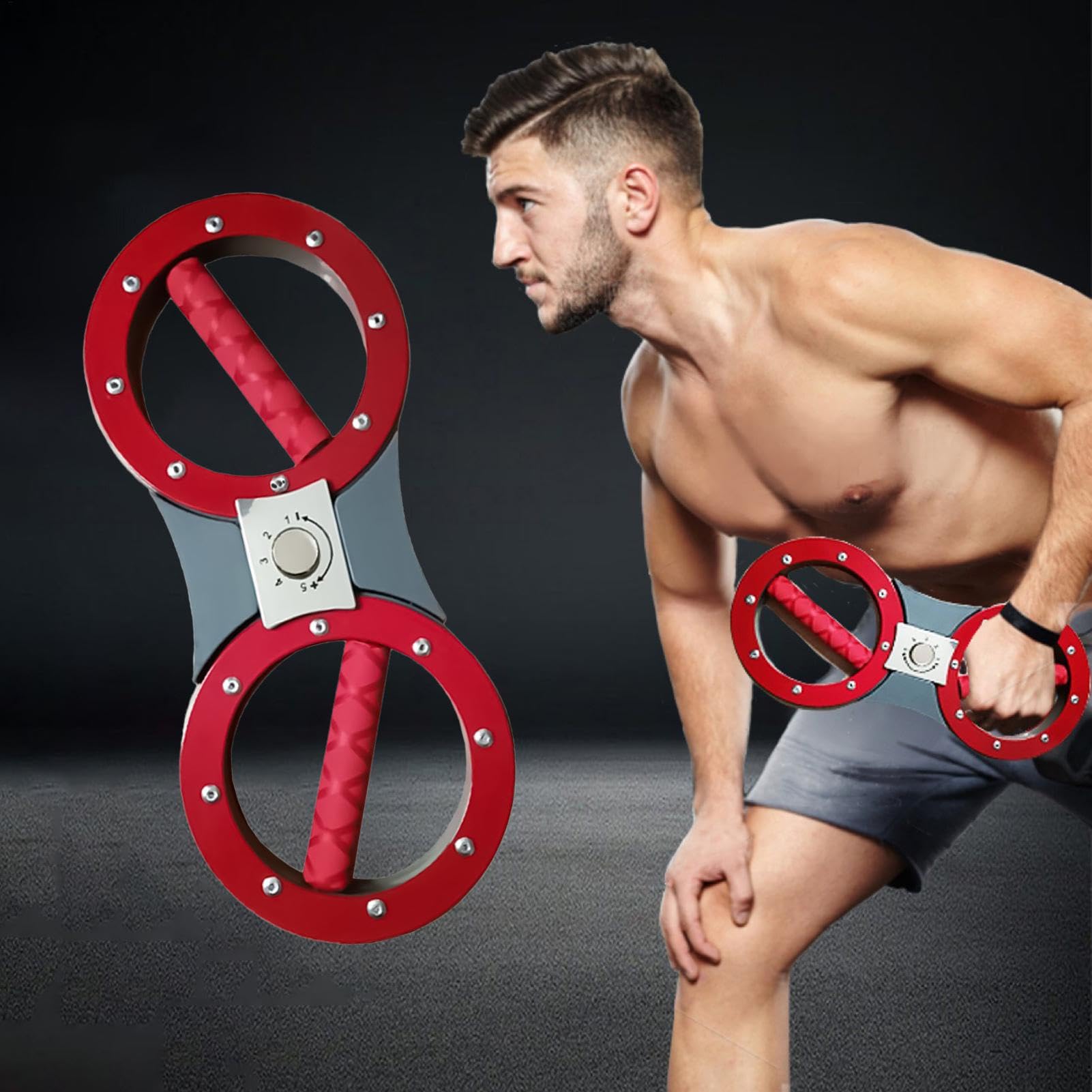 Burn Machine Grip Strength Trainer 3,6-8,2 kg Macchina rotatore regolabile Avambraccio Allenatore Forza Braccio e Spalla Forza Macchina per Formazione Avambraccio Esercizio Forbraccio Rafforzatore