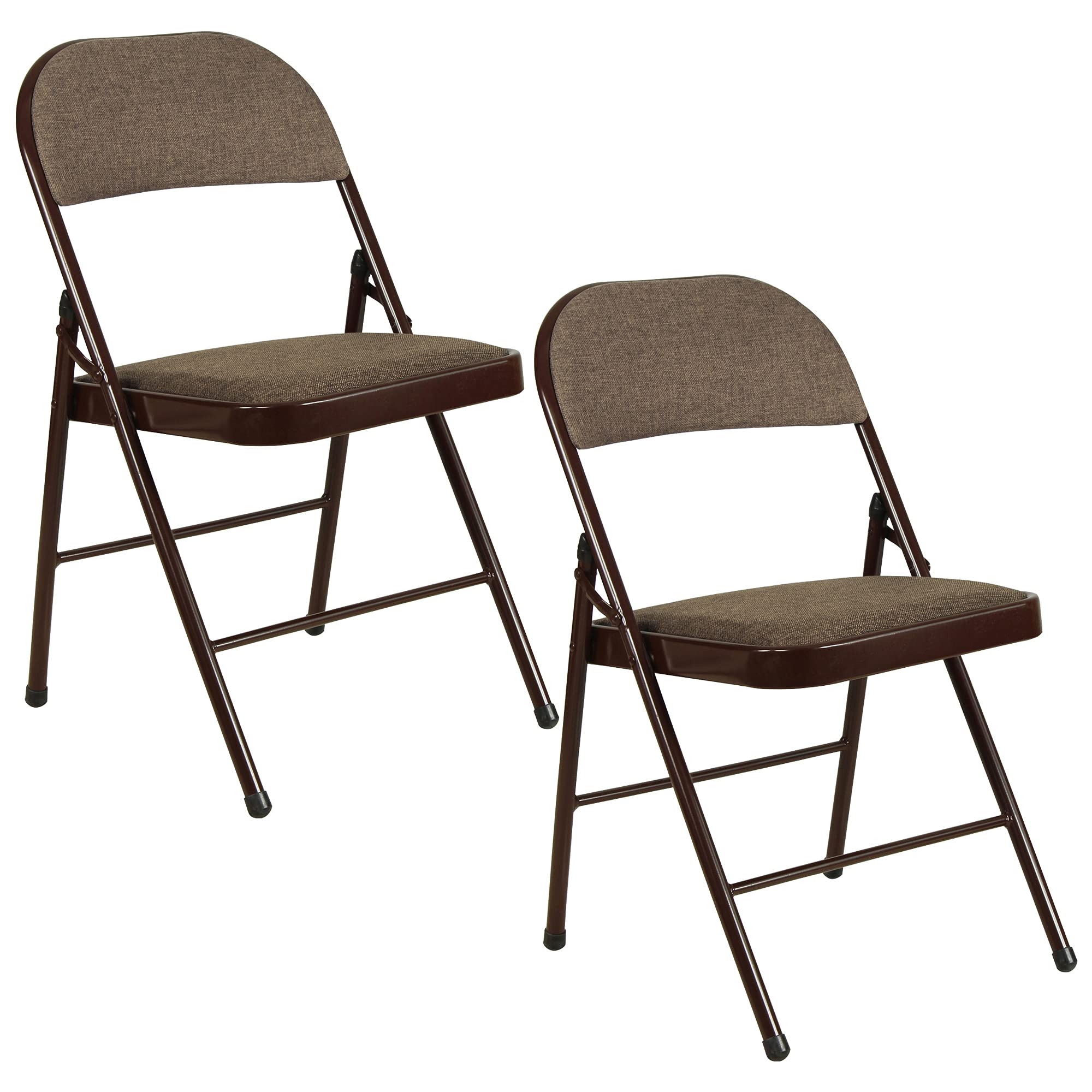 Story@Home Metal Seat and Back Cushion Multipurpose Folding Chair Combo Set for Office Use, Kids, Home, School Study Folding Chairs, Living Room, Balcony and Outdoors - Set of 2 (Brown) (B08DY82371) Amazon Price History, Amazon Price Tracker