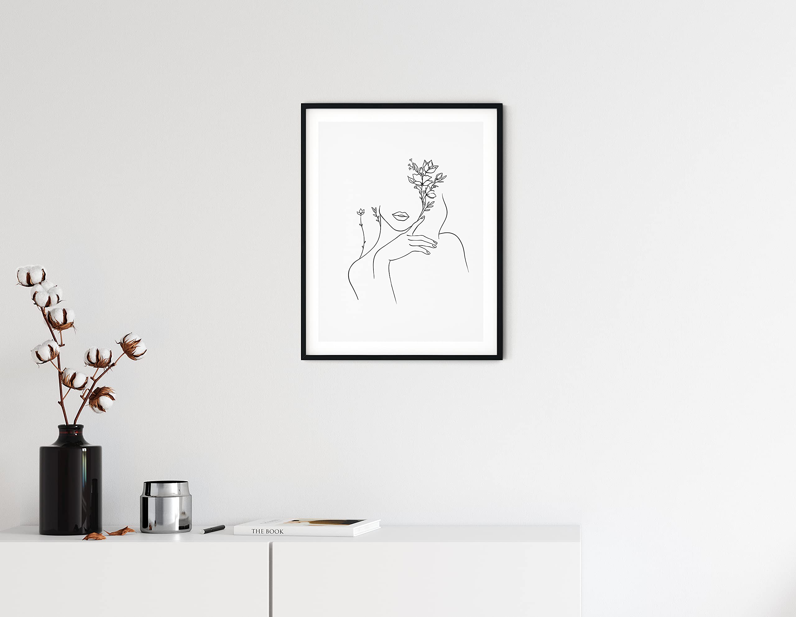 Black and White Prints Line Art By Haus & Hues Line Art Wall Decor