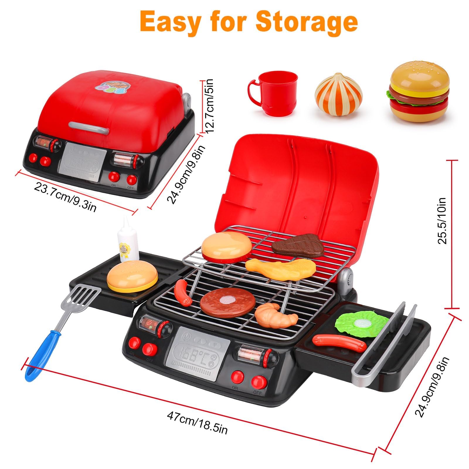 VITATA Ustensiles De Cuisine Pour Enfants Cuisine Fast Food Set Jouets De Cuisine Pour Enfants