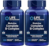 Vista 1 de Life Extension BioActive Complejo B completo, 150 cápsulas vegetales (paquete de 2)